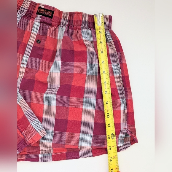 Kenneth Cole Reaction UNISEX (Size Large) Plaid Boxers Shorts / Pyjama Bottoms - Picture 11 of 12
